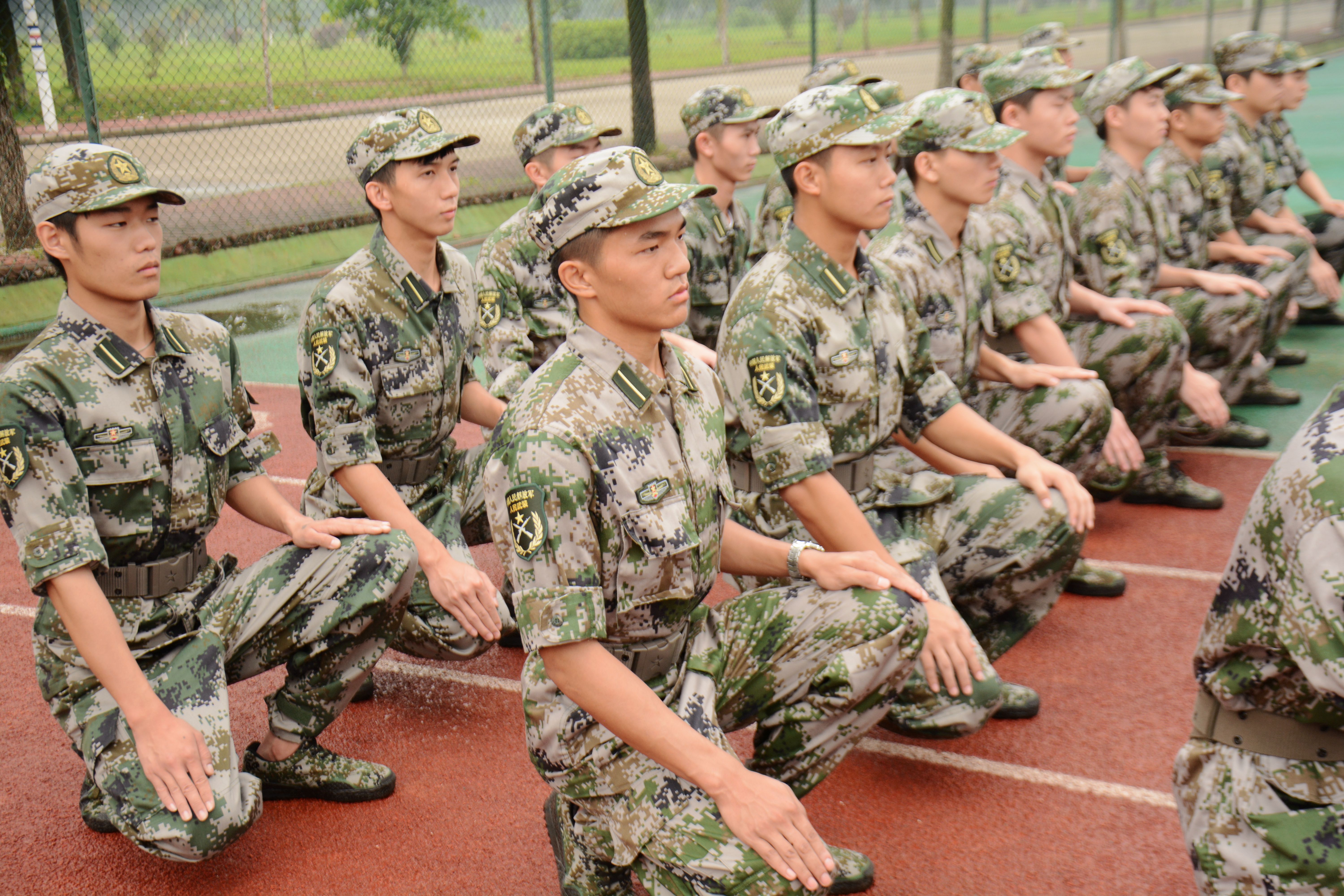 三水校区学生督察队训练现场